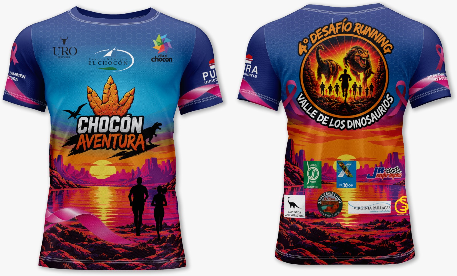 Remera oficial Chocón Aventura Running 2026